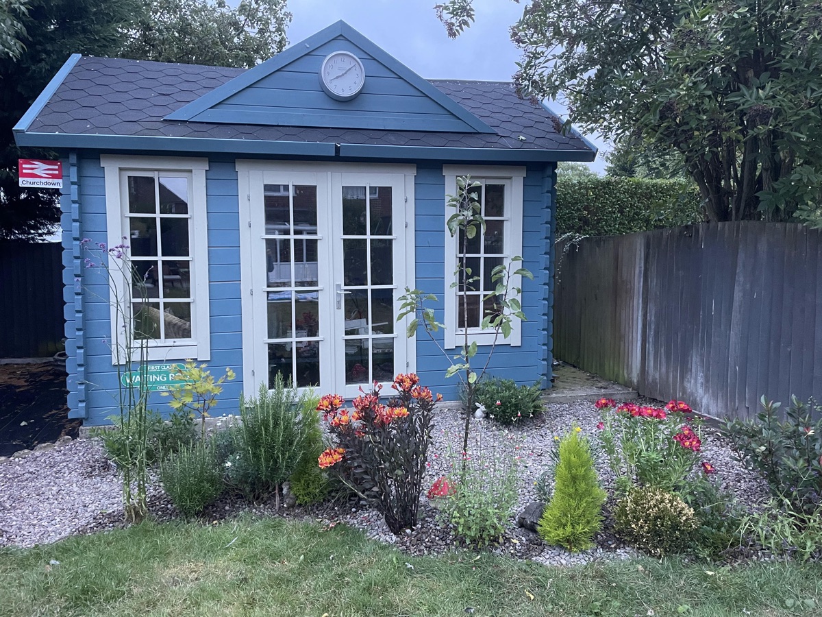 Family garden transformation project showing before and after in Cheltenham
